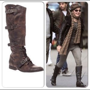 AllSaints Criollo Boots Brown Destress size 37